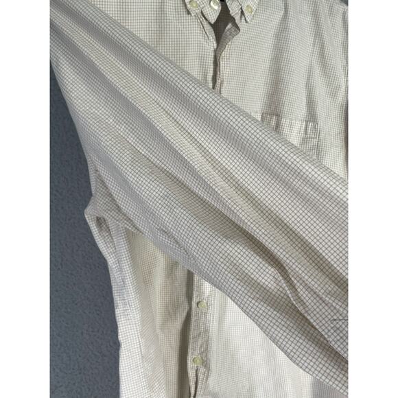 J.Crew Quality Woven Shirts Mens‎ L Beige Plaid Cotton Button Down Long Sleeve - Picture 9 of 9
